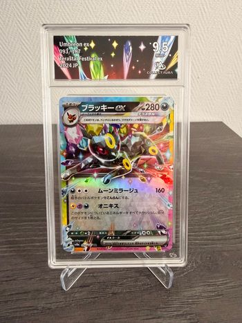 Noctali ex (Umbreon) JP – Carte Pokémon gradée Collect Aura 9.5 – Terastal Festival SV8A 093/187 RR