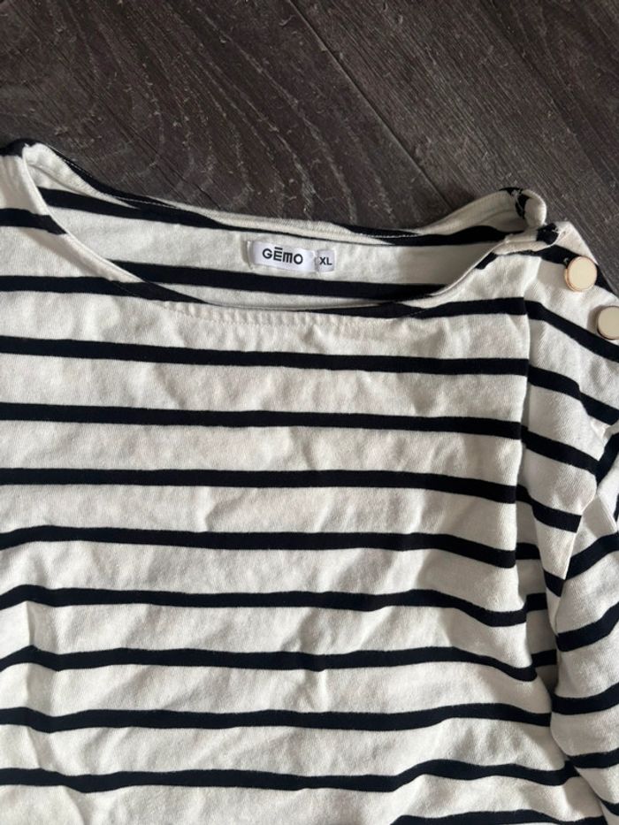 Haut femme à rayures XL gemo - photo numéro 2