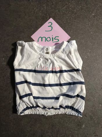 T-shirt "little sirene" 3 mois