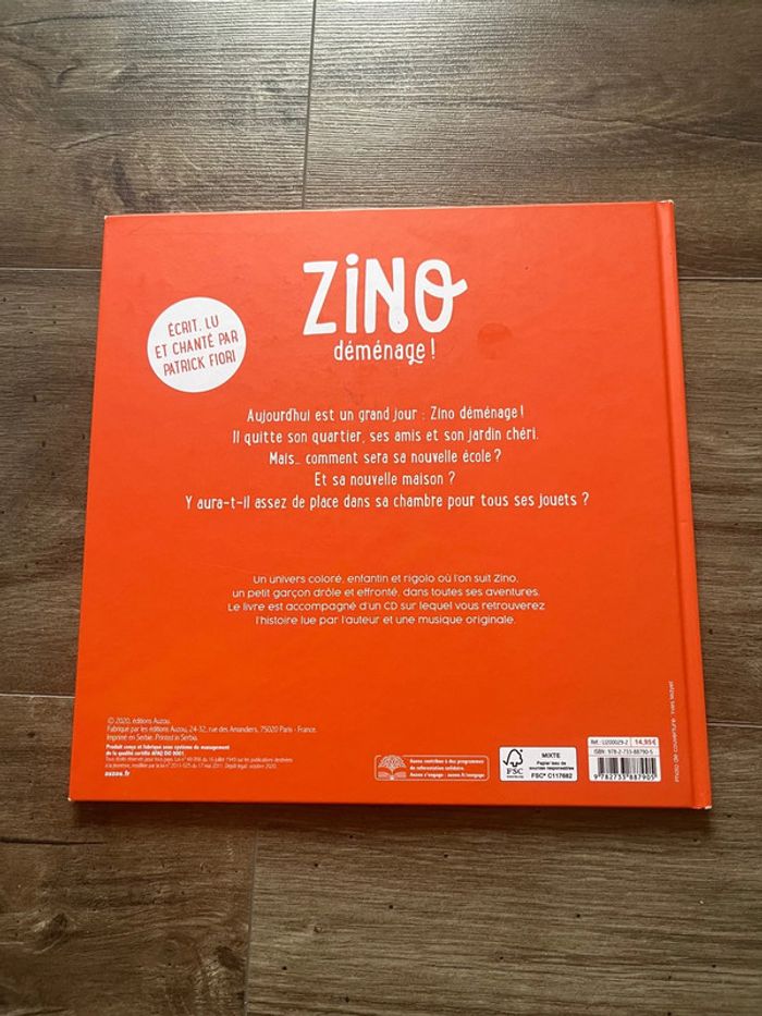 Livre Zino déménage avec cd - photo numéro 2