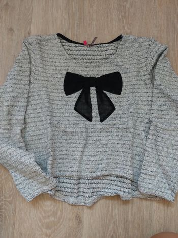 Pull court nœud fil argenté Orchestra