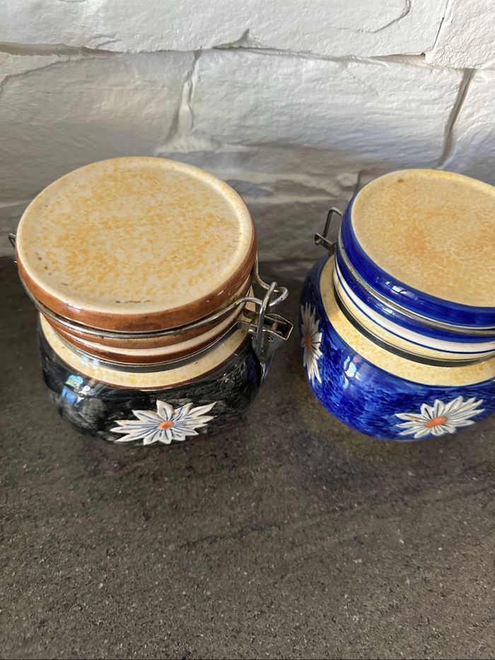 Lot de 3 pots  à  café ,  sucre - photo numéro 2
