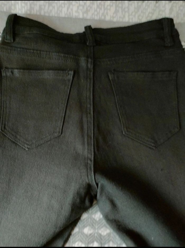 Pantalon noir femme élastique taille 38 pattes d'éléphant My Bestiny - photo numéro 4
