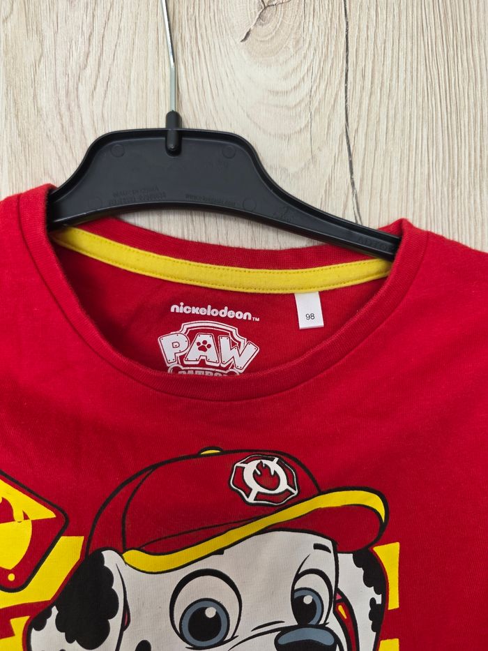 TEE-SHIRT MANCHE LONGUE MARCUS PAW PATROL ROUGE TAILLE 3ANS MARQUE NICKELEDEON - photo numéro 3