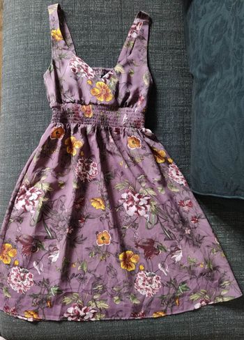 Robe rose à fleurs H&M T38 portée 1 fois