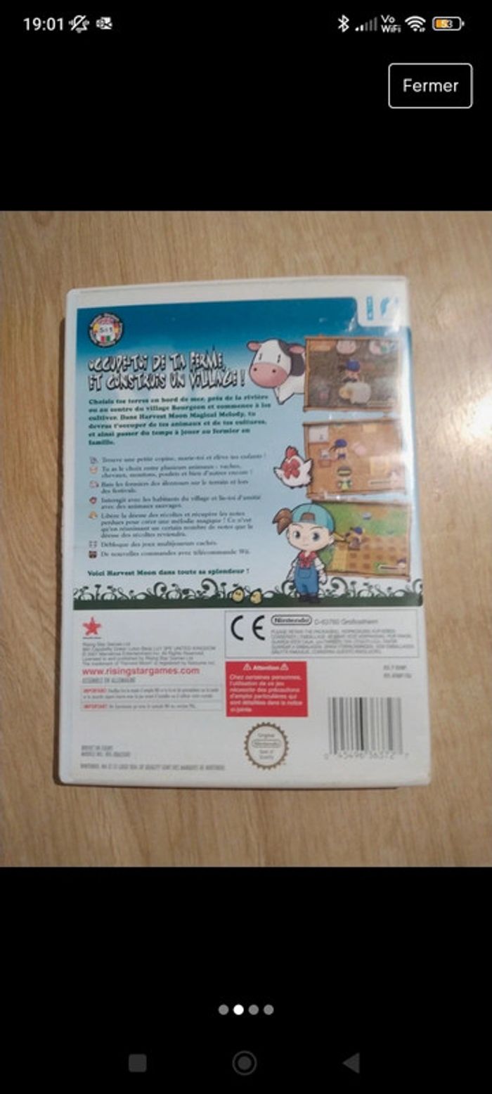 Harvest moon magical melody Nintendo wii - photo numéro 2