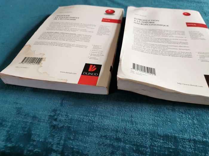 Lot de 2 manuels éd. Dunod Monnaie et financement de l'économie et la théorie macroéconomique - photo numéro 11