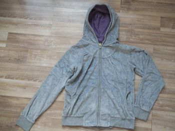 Gilet sweat velours gris Kid's Graffiti 14 ans