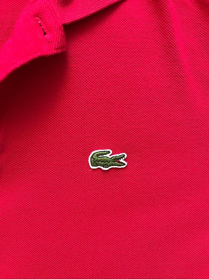 Polo lacoste rouge homme Taille M parfait état - photo numéro 4