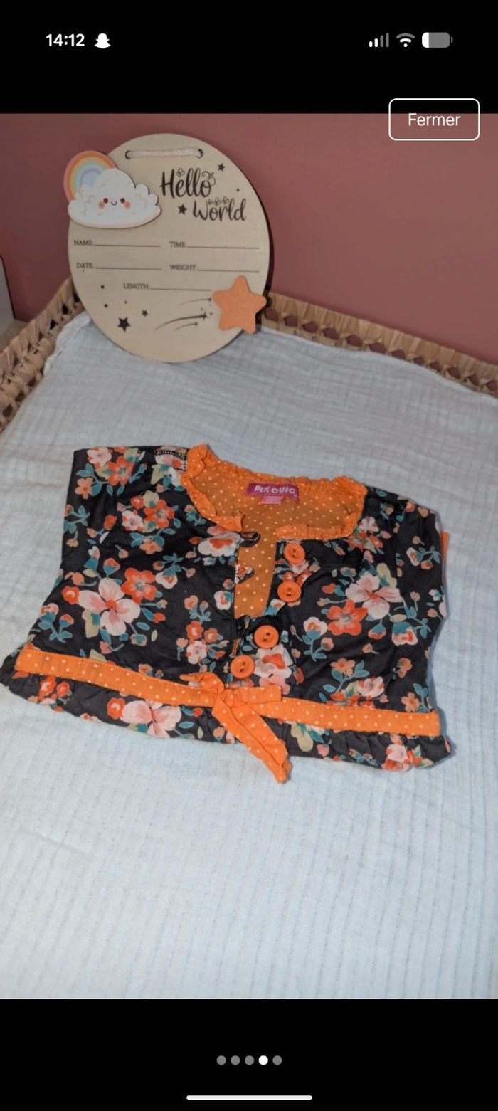 Robe fleurie orange - photo numéro 4