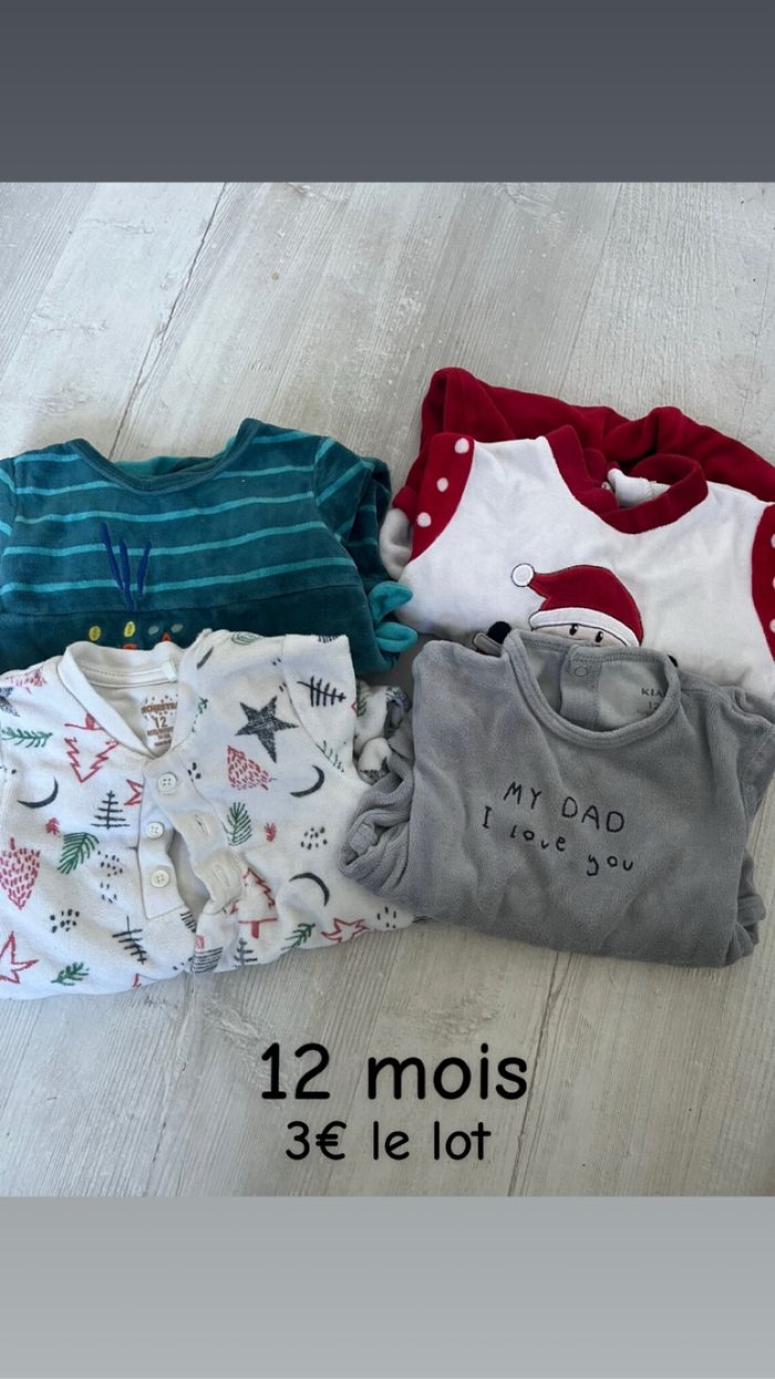 Lots 4 pyjamas velours