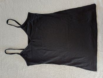 Top bretelles débardeur noir XS Kiabi (réf perso g-q54)(familleac72)