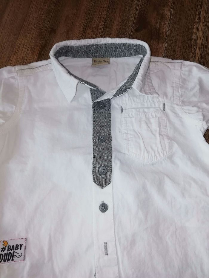 Ensemble garçon 12 mois pantalon et chemise enTbe - photo numéro 2
