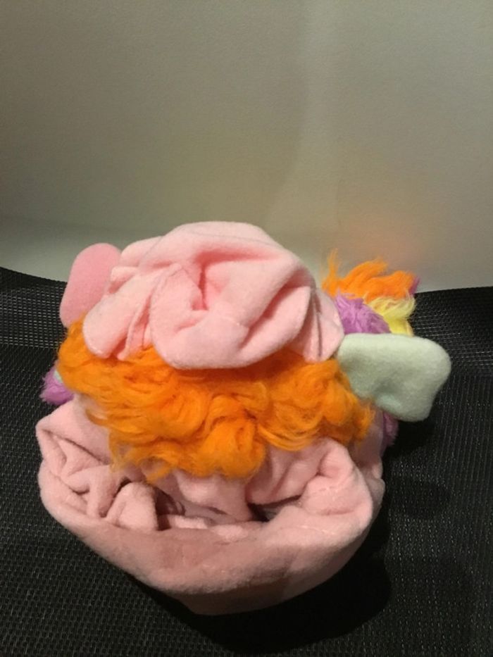 Peluche Popples polochon rose slumber party pancake Mattel vintage 22cm - photo numéro 10