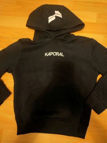 Sweat à capuche Kaporal noir 8 ans