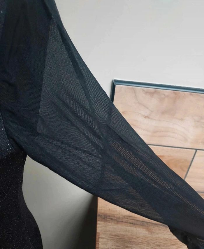 Robe noire brillante Samar Moda - photo numéro 3