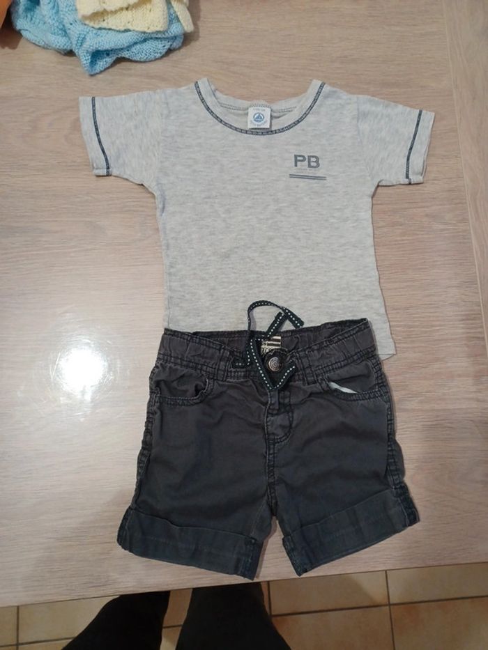 Lot short t shirt 23 mois