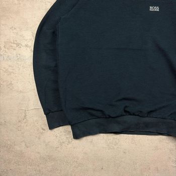 Pull Hugo Boss rétro vintage - Triple bleu marine