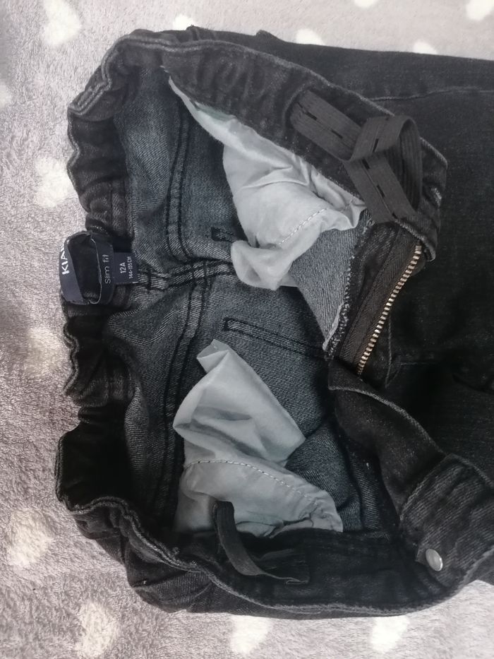 Pantalon jeans slim 🖤 stretch Kiabi garçon 12 ans - photo numéro 4