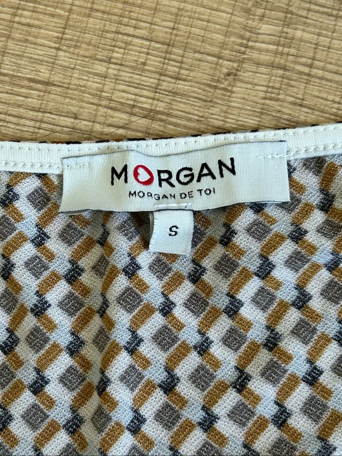 Blouse imprimée à manches courtes Morgan taille S jamais portée - photo numéro 9