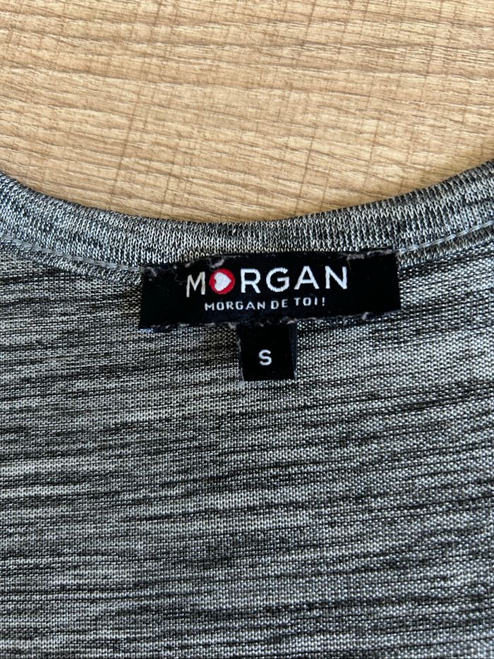 Débardeur gris argenté Morgan taille S excellent état - photo numéro 10