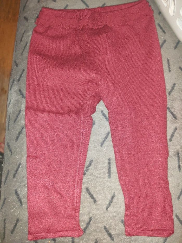 Sarouel Bordeaux kiabi taille 18mois 77-82cm - photo numéro 1