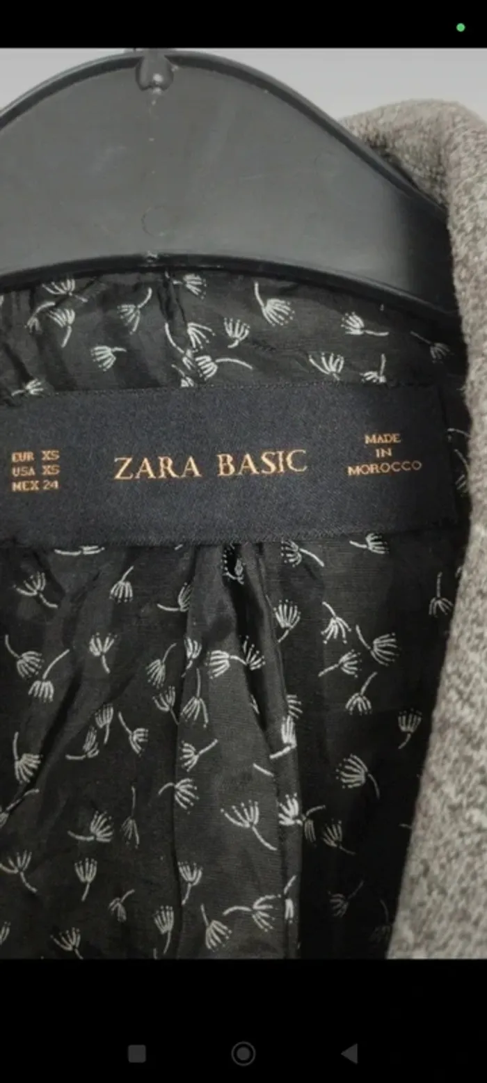 Veste blazer gris chiné Zara XS - photo numéro 6