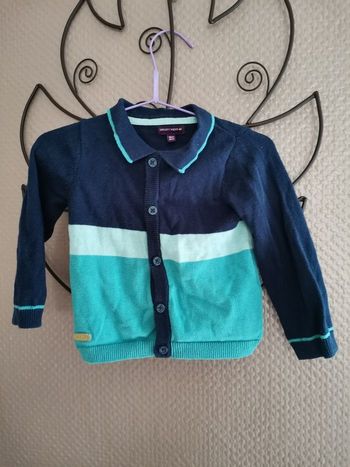 Gilet 18 mois sergent major bleu