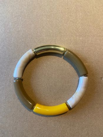 Bracelet jaune marron