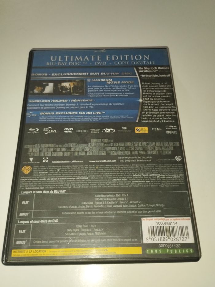 DVD SHERLOCK HOLMES - photo numéro 2