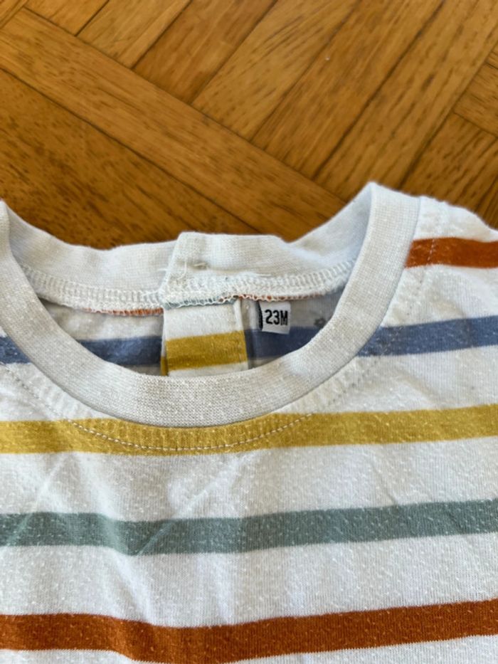 Ensemble salopette fine / T-shirt 23mois - photo numéro 5