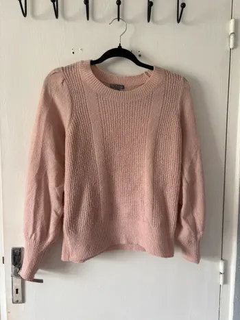 Gros pull rose poudré