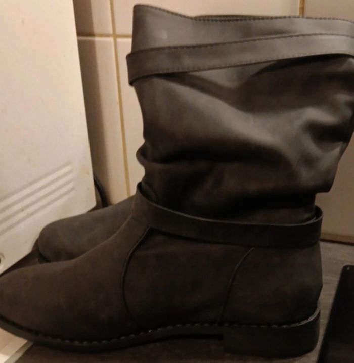 Bottines neuves gris - photo numéro 3