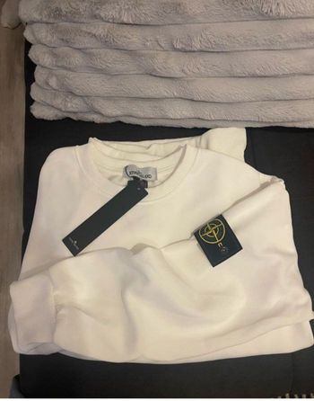 Pull stone island blanc