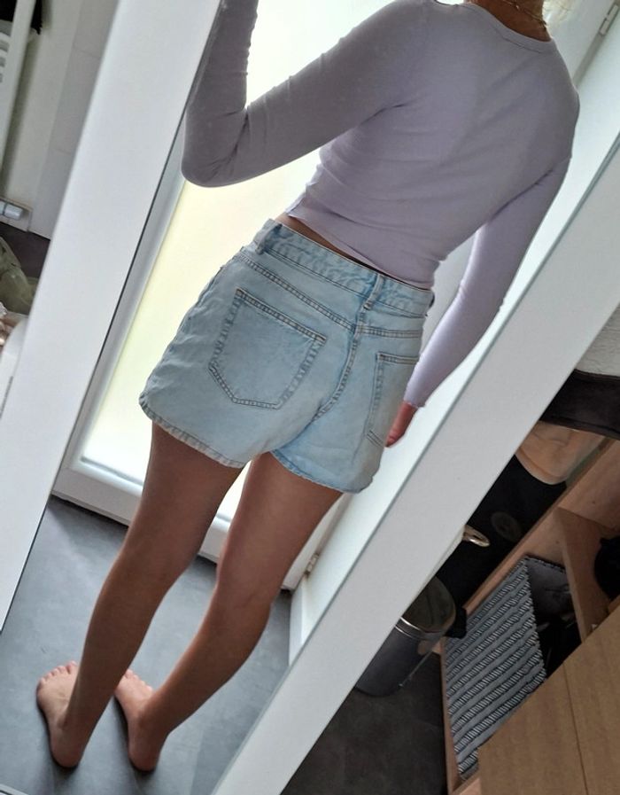 Haut manche longue près du corps crop top - photo numéro 4