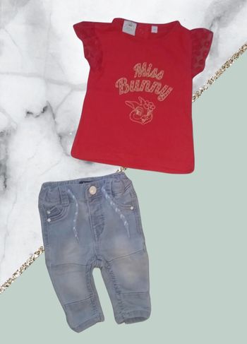 Ensemble Miss Bunny 1 mois