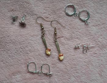 Boucles d'oreilles cuillères a dessert