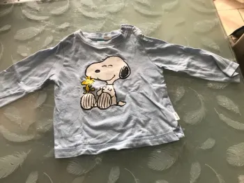Tee shirt ML Snoopy 12mois