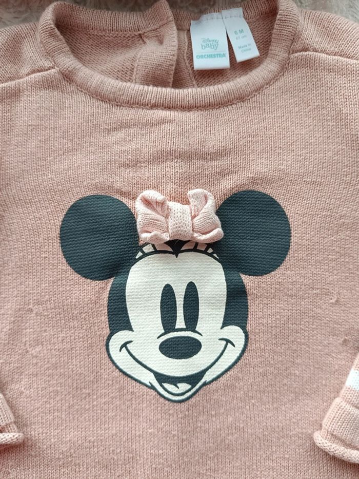 Robe pull manches longues Fille 6 mois Minnie Disney Baby Orchestra - photo numéro 5