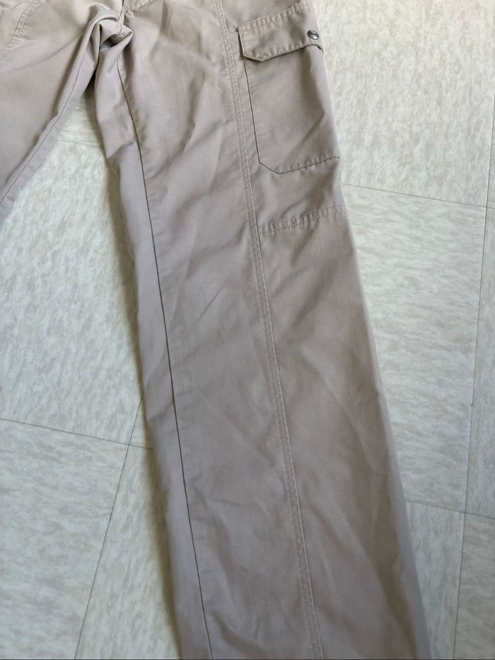 Pantalon cargo vintage pas chère beige Molinel workwear - S - photo numéro 4