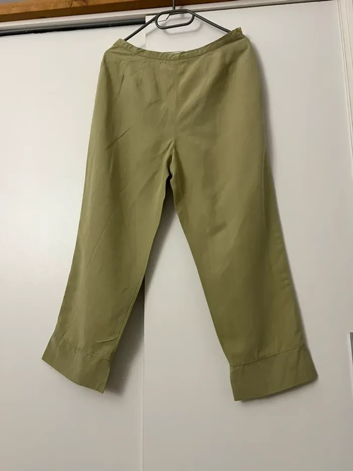 Pantacourt vert olive Jacqueline Riu vintage