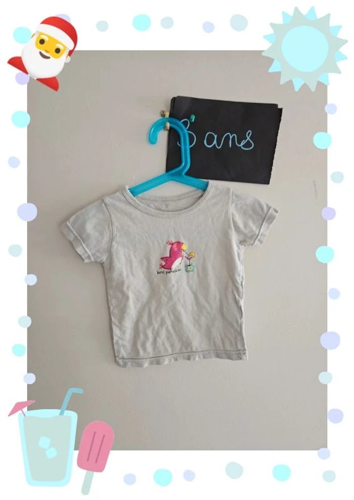 Tee shirt oiseaux taille 3 ans