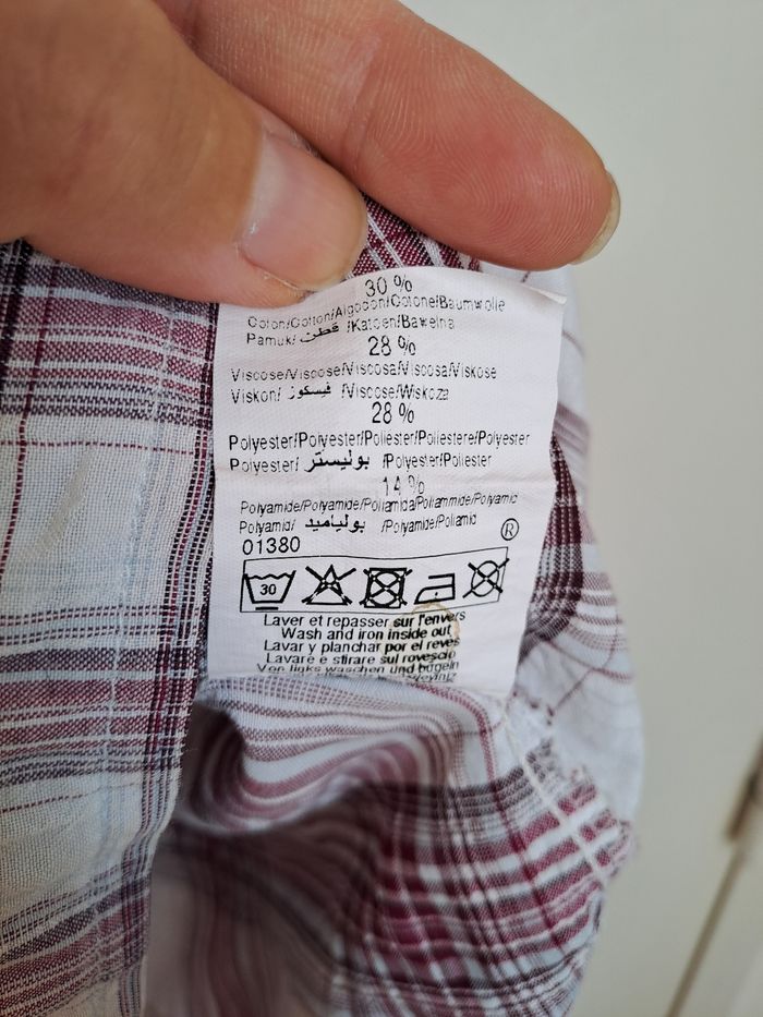 Blouse tunique à carreaux taille 3 - photo numéro 7