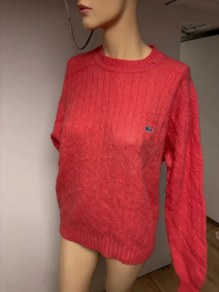 Pull en laine mérinos Lacoste zod vintage