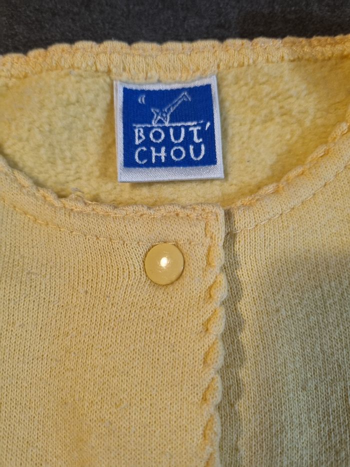 Gilet jaune Bout'chou 6 mois - photo numéro 2