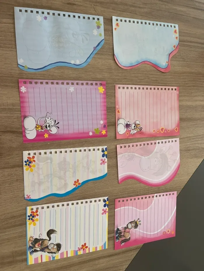 Lot de 28 feuilles carnet spirale diddl - photo numéro 2