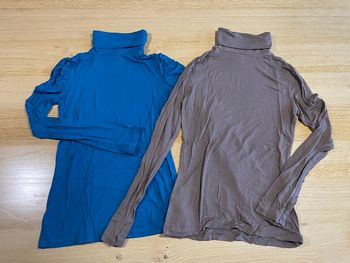 Lot 2 cols roulés taille 1/S