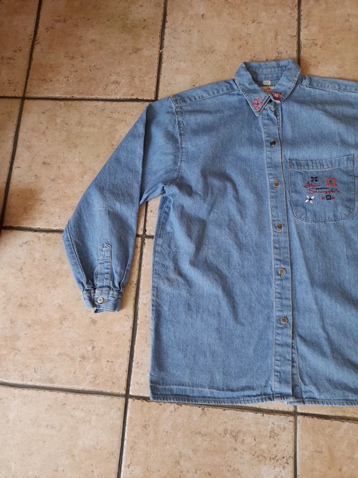 🐔 Chemise jeans coton T38 - photo numéro 2