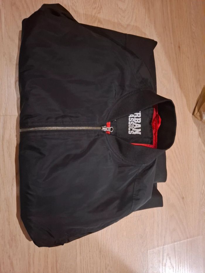 Veste noir longue manche homme urban classics
