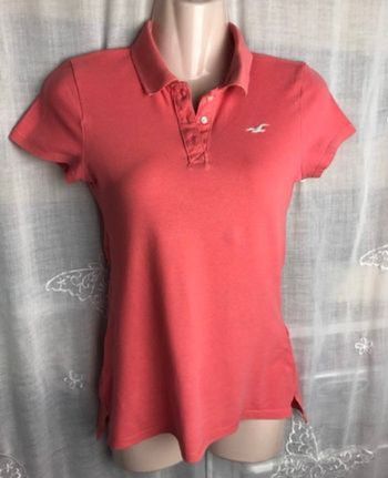 T-shirt polo saumon XS Hollister